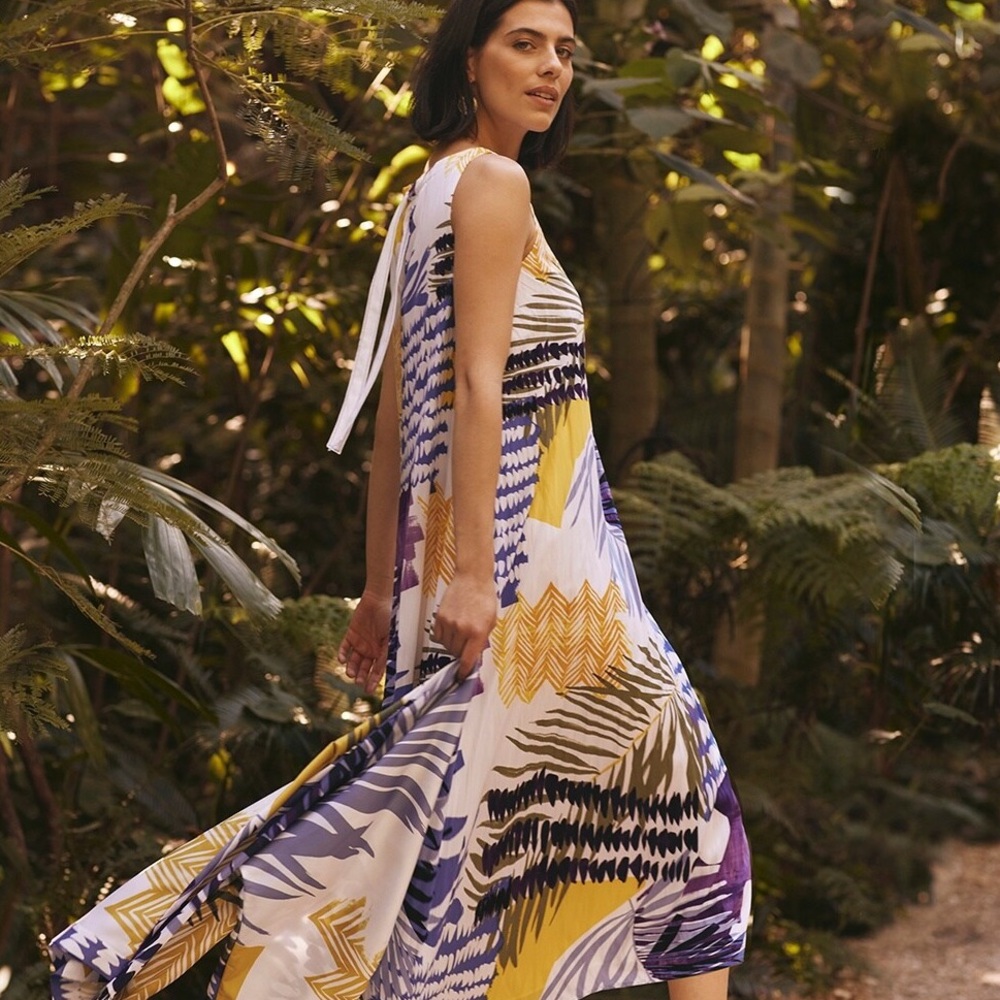 NWT Chico’s Midi Print Dress